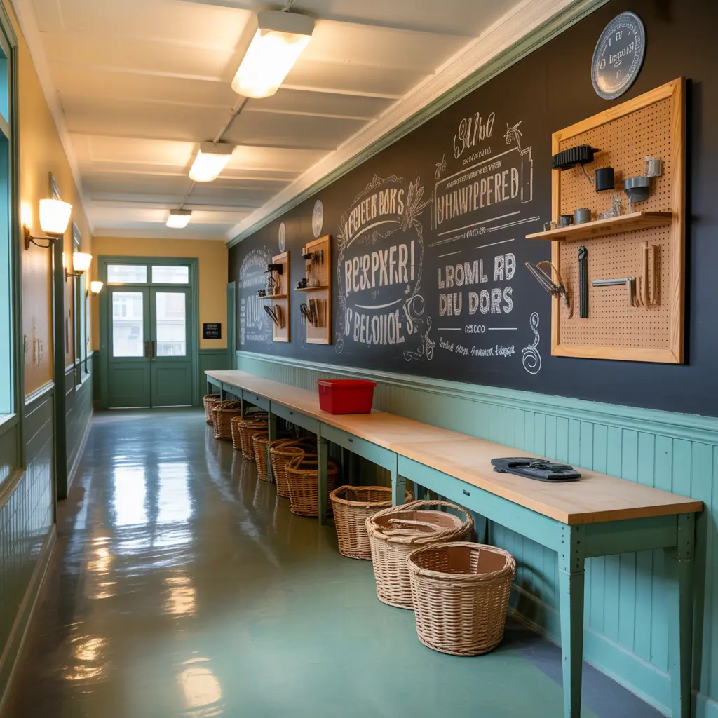 school corridor wall decoration