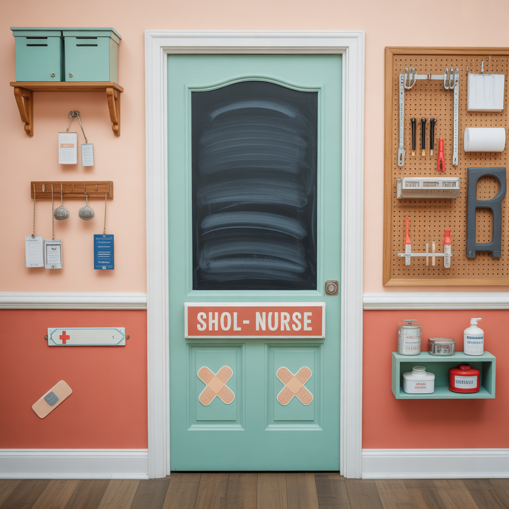 school nurse door decoration ideas