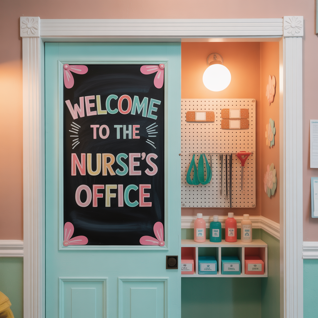 school nurse door decoration ideas