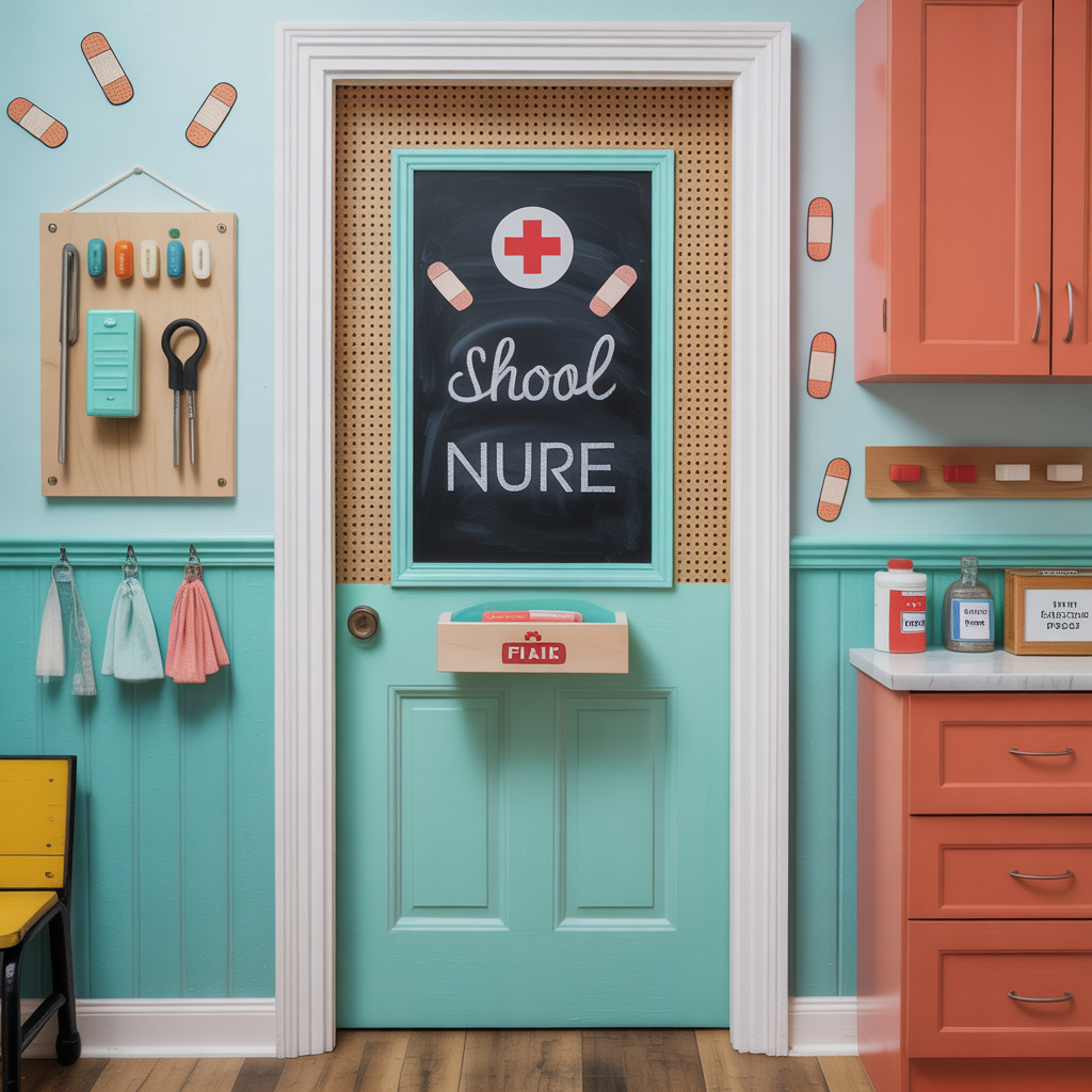 school nurse door decoration ideas