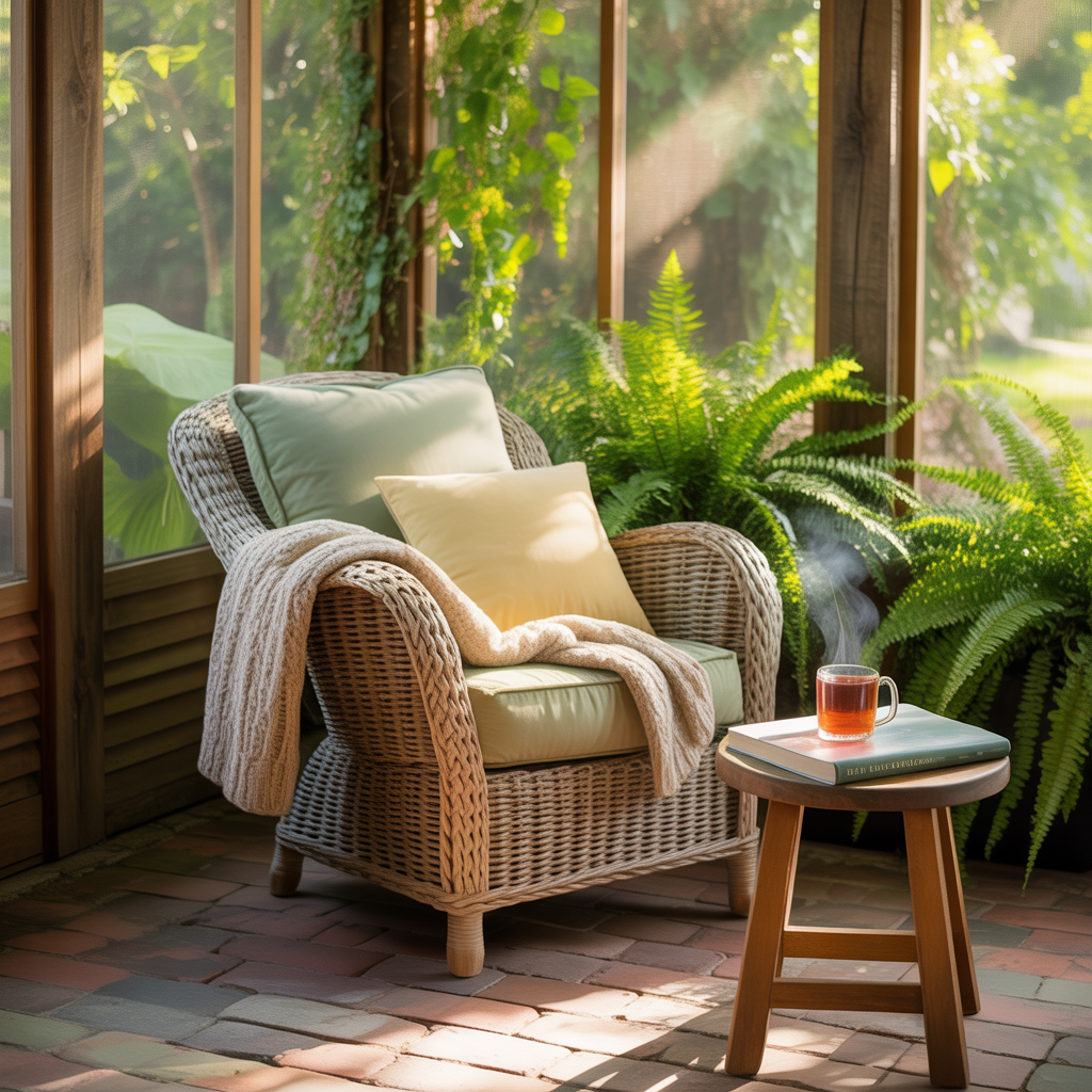 screened in porch simple themes