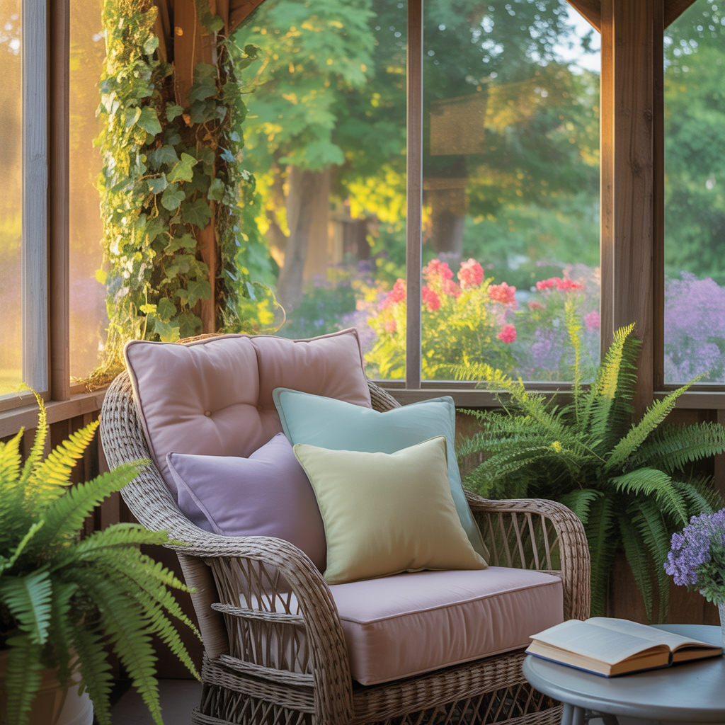screened in porch simple themes