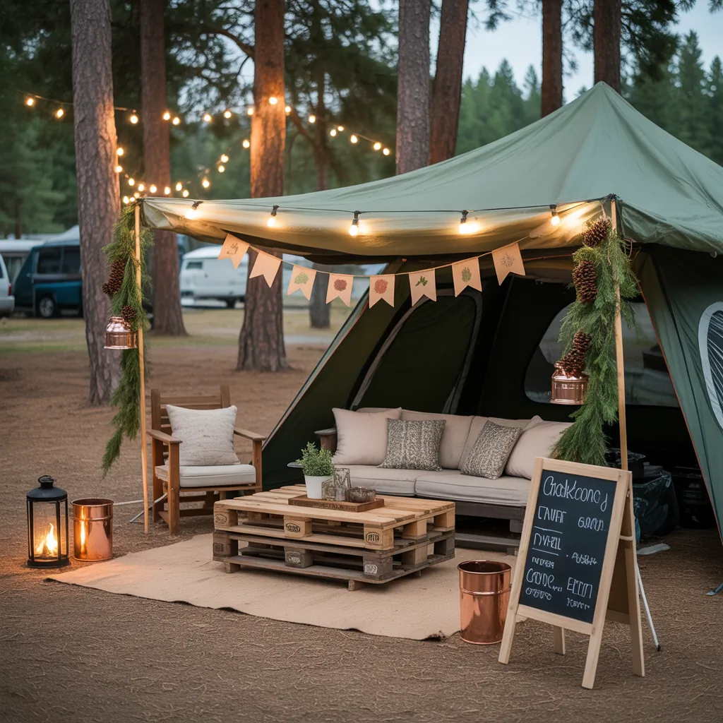 seasonal campsite campsite decorating ideas