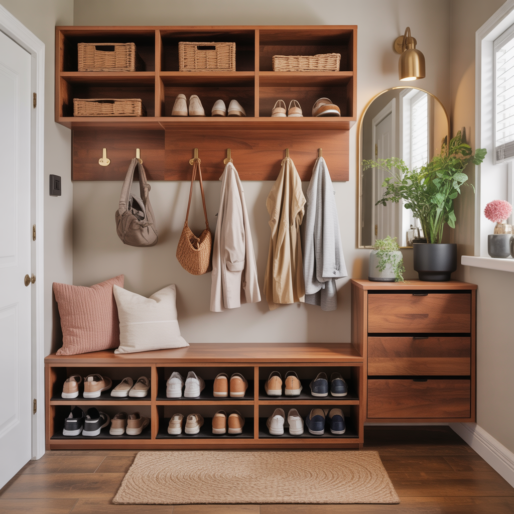 shoe storage ideas small entryway