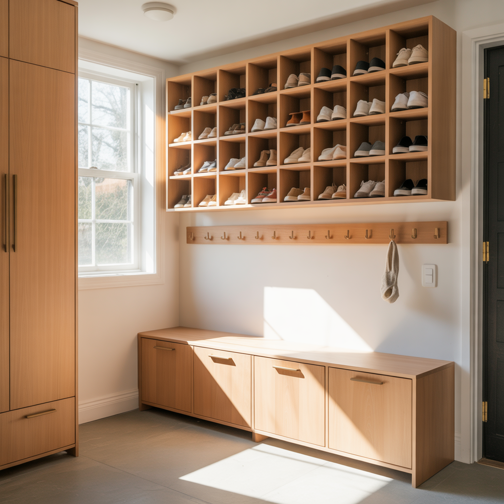 shoe storage ideas small entryway
