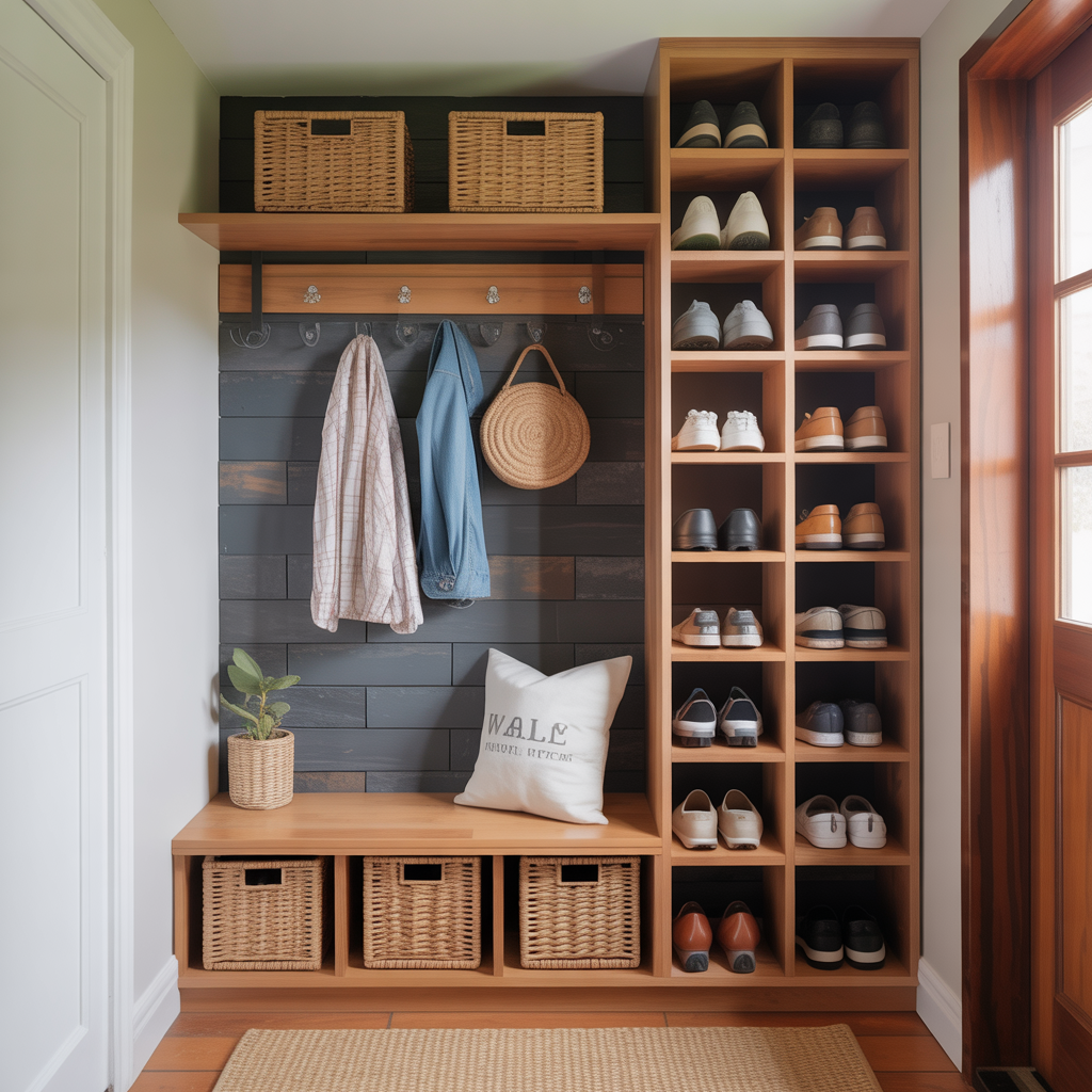 shoe storage ideas small entryway