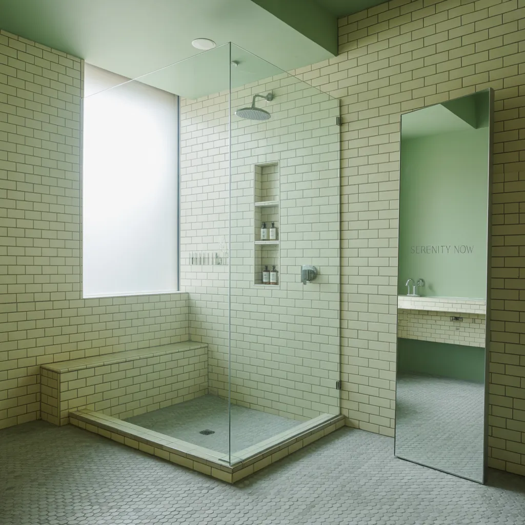 shower bath in small bathroom ideas