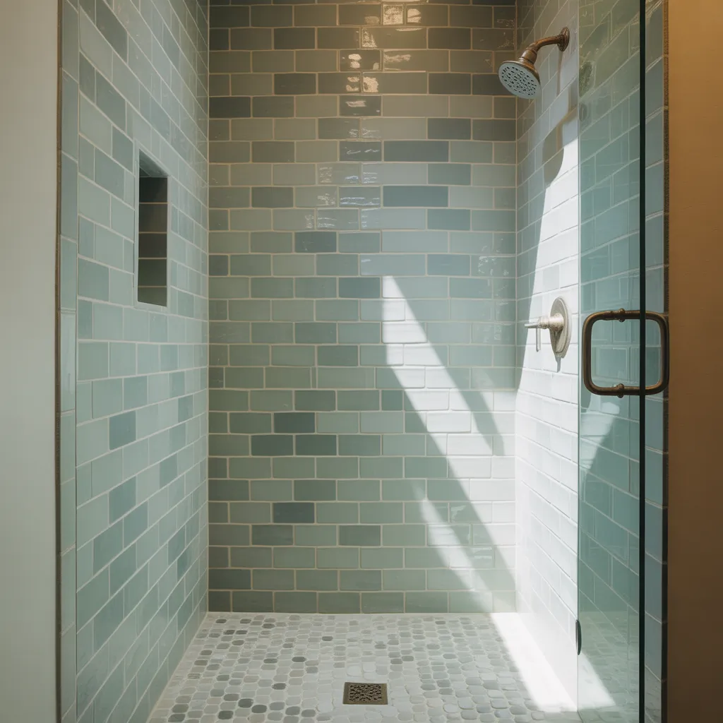 shower tile ideas for small bathrooms