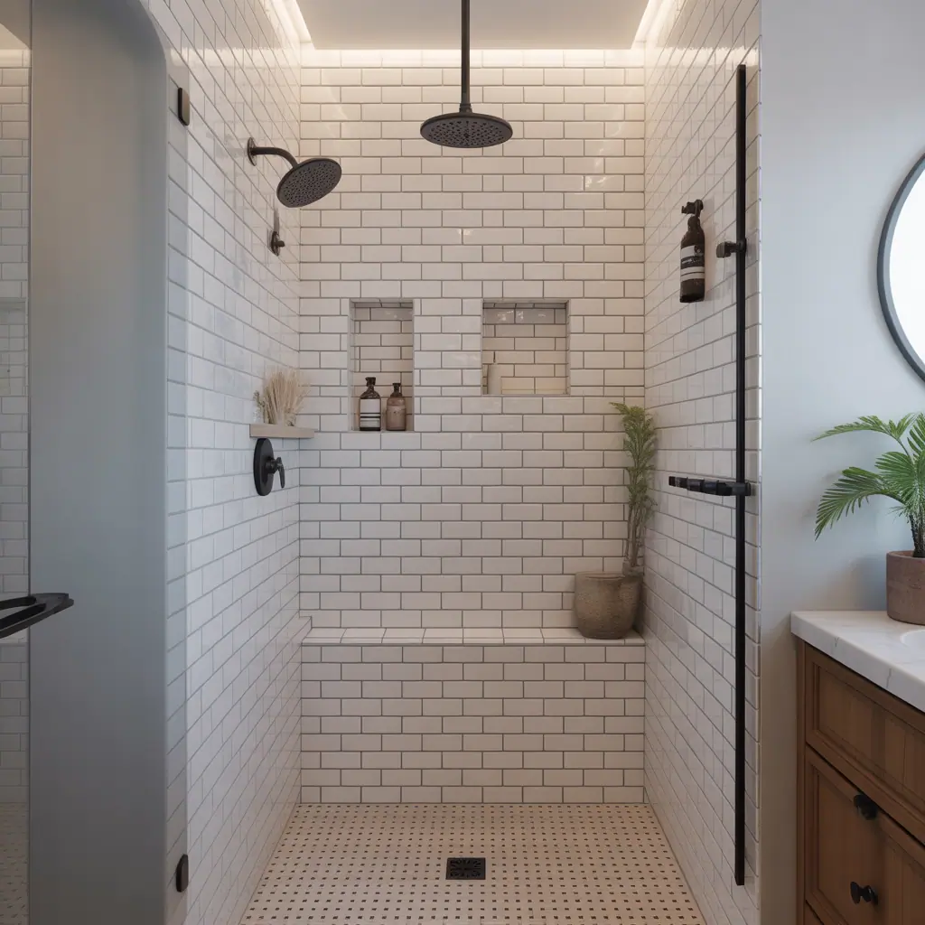 shower tile ideas for small bathrooms