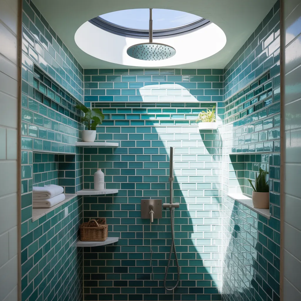 shower tile ideas for small bathrooms