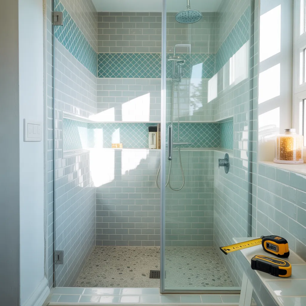 shower tile ideas for small bathrooms