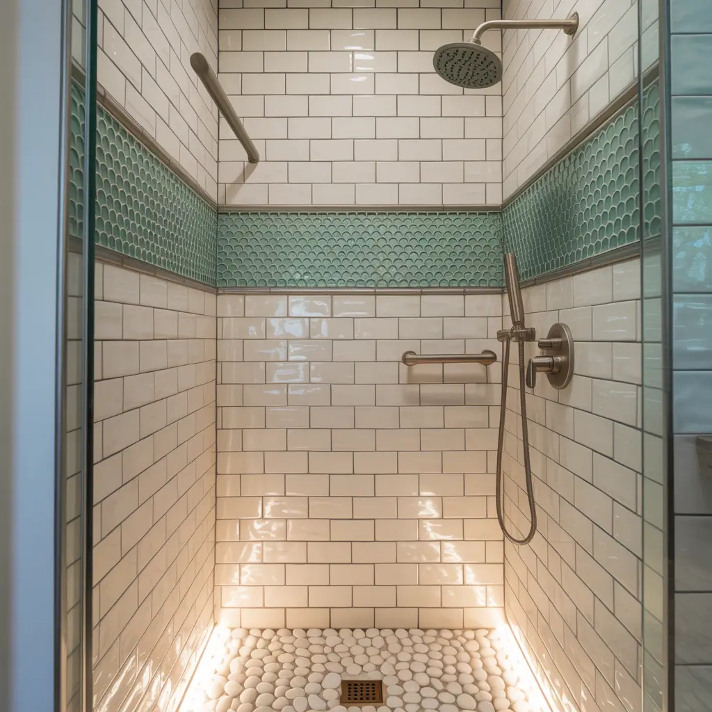 shower tile ideas for small bathrooms