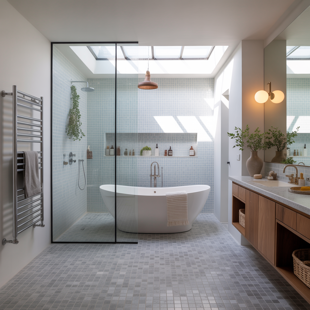 shower tub layout