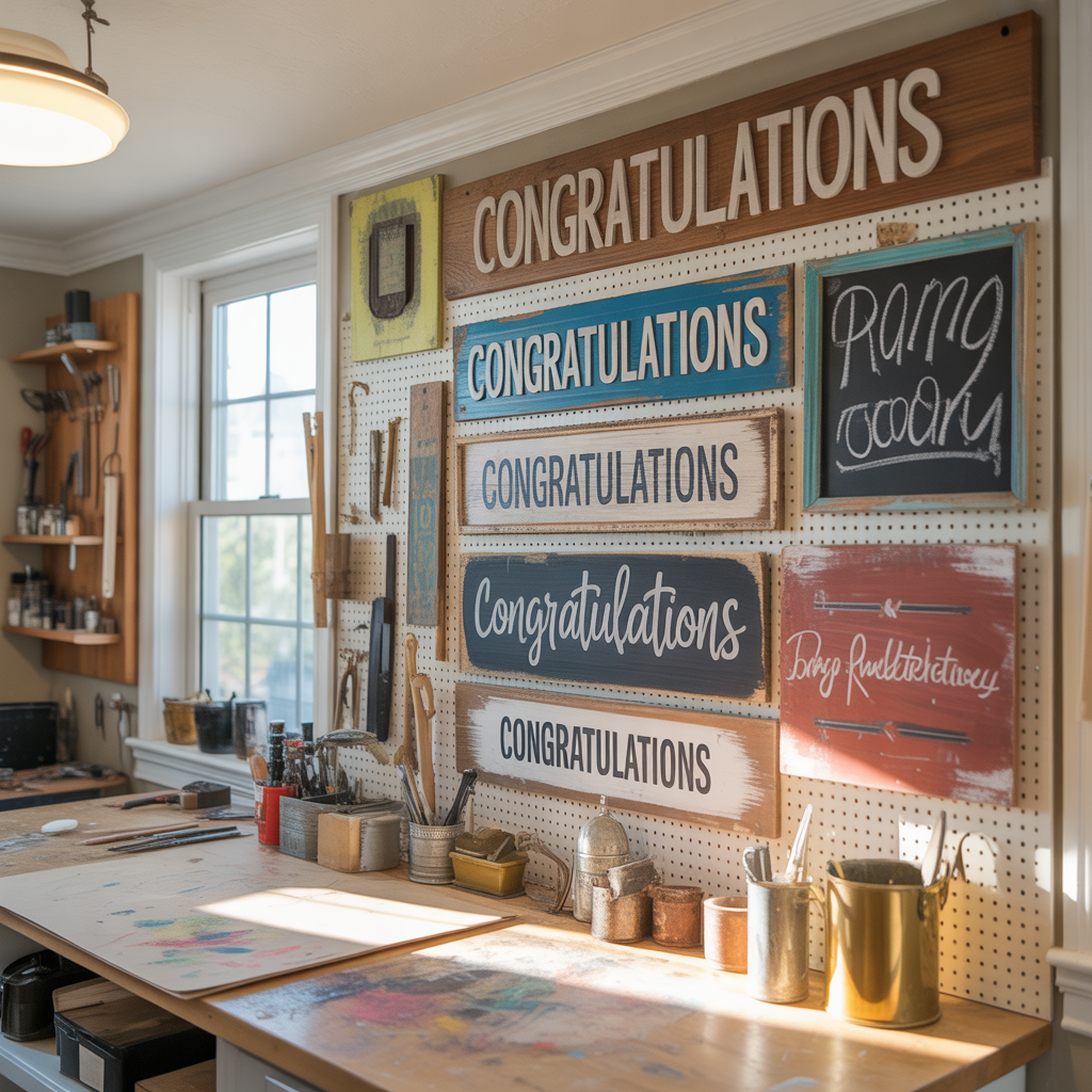 sign ideas congratulations