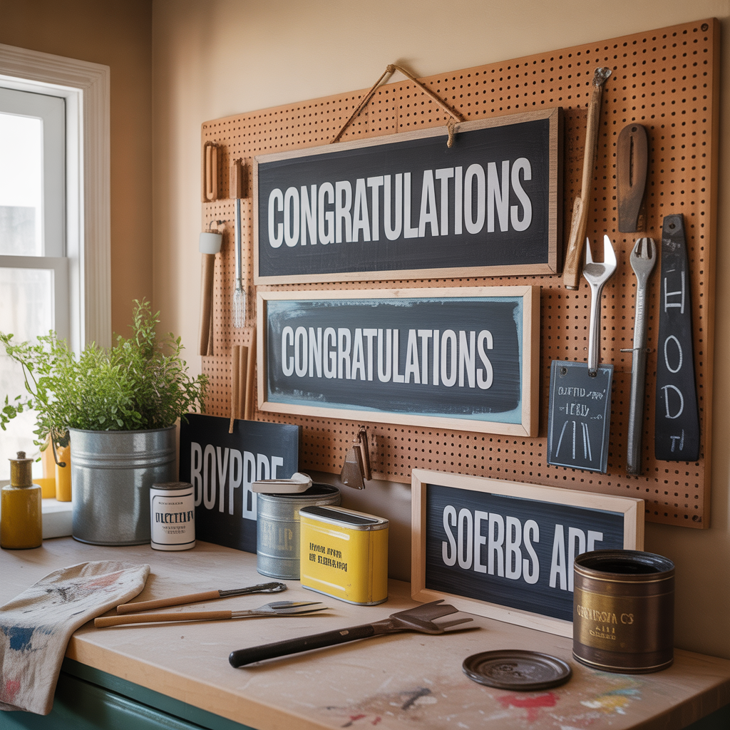 sign ideas congratulations