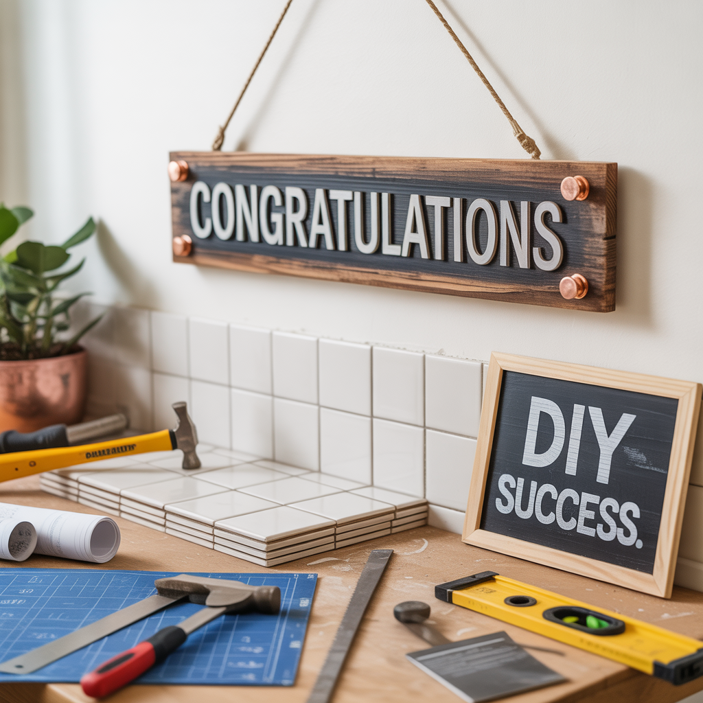 sign ideas congratulations