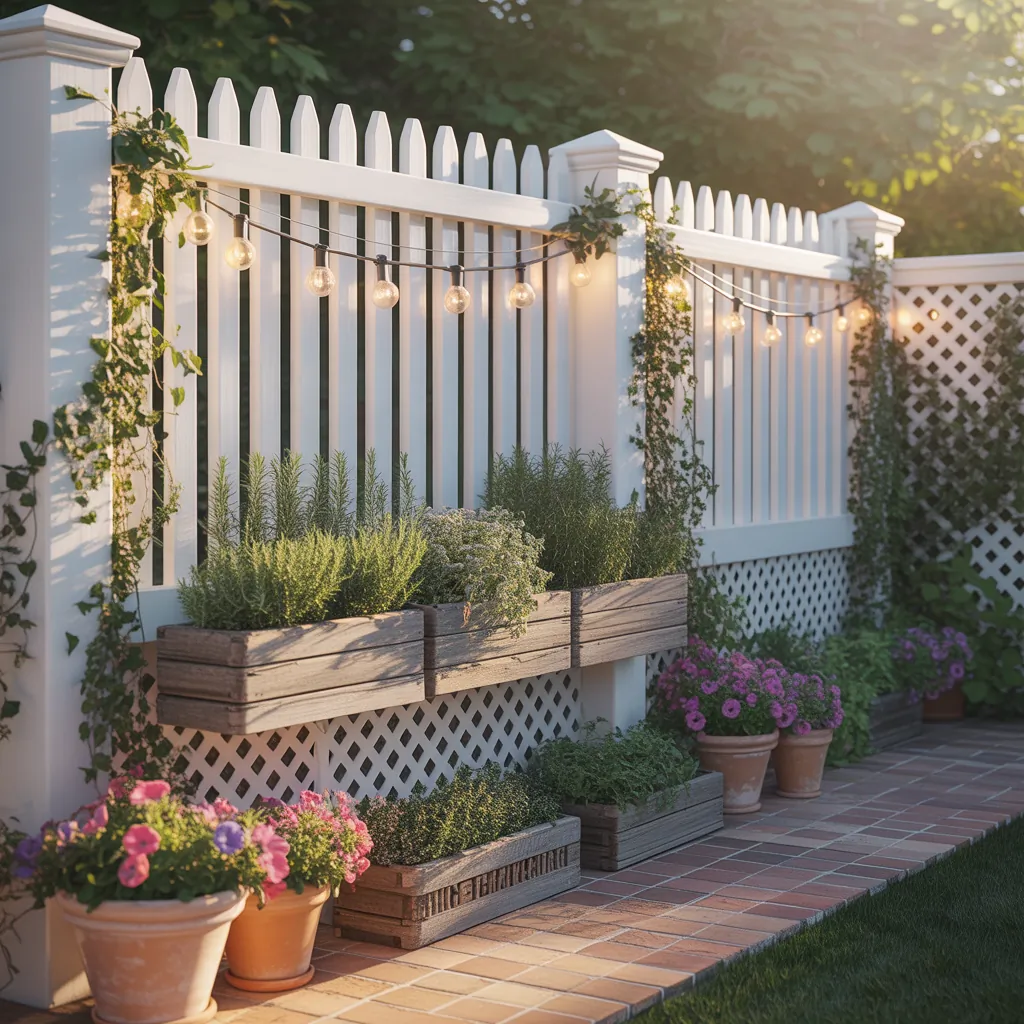 simple backyard landscaping fence ideas