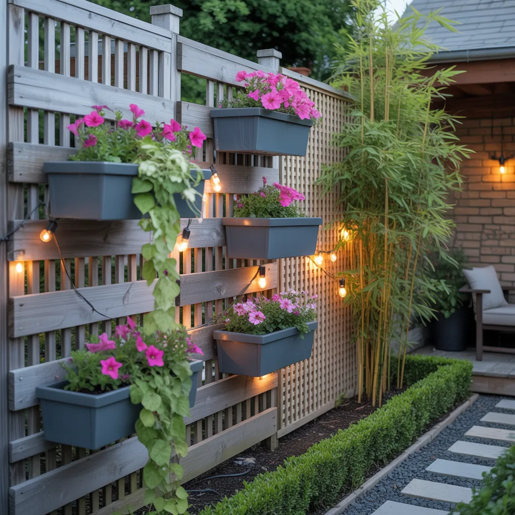 simple backyard landscaping fence ideas