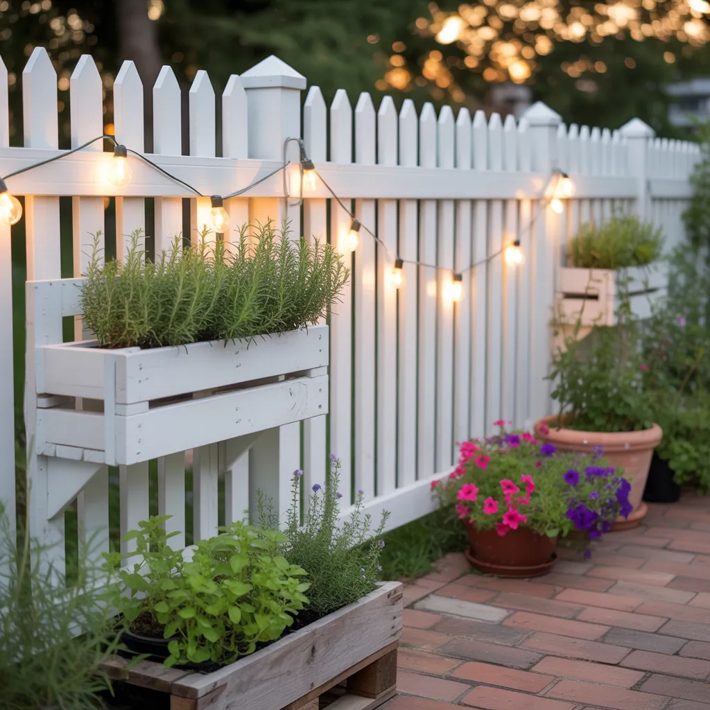 simple backyard landscaping fence ideas