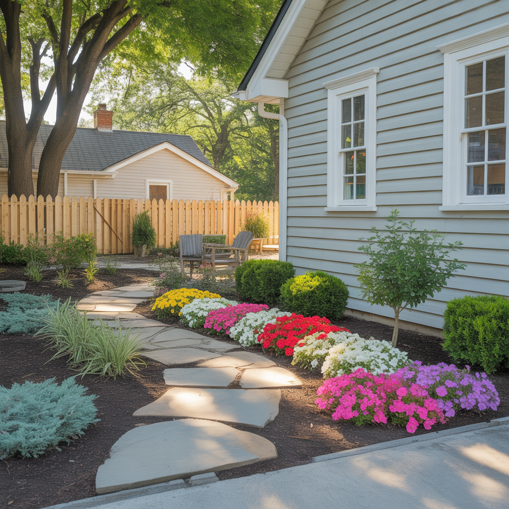simple cheap front yard landscaping