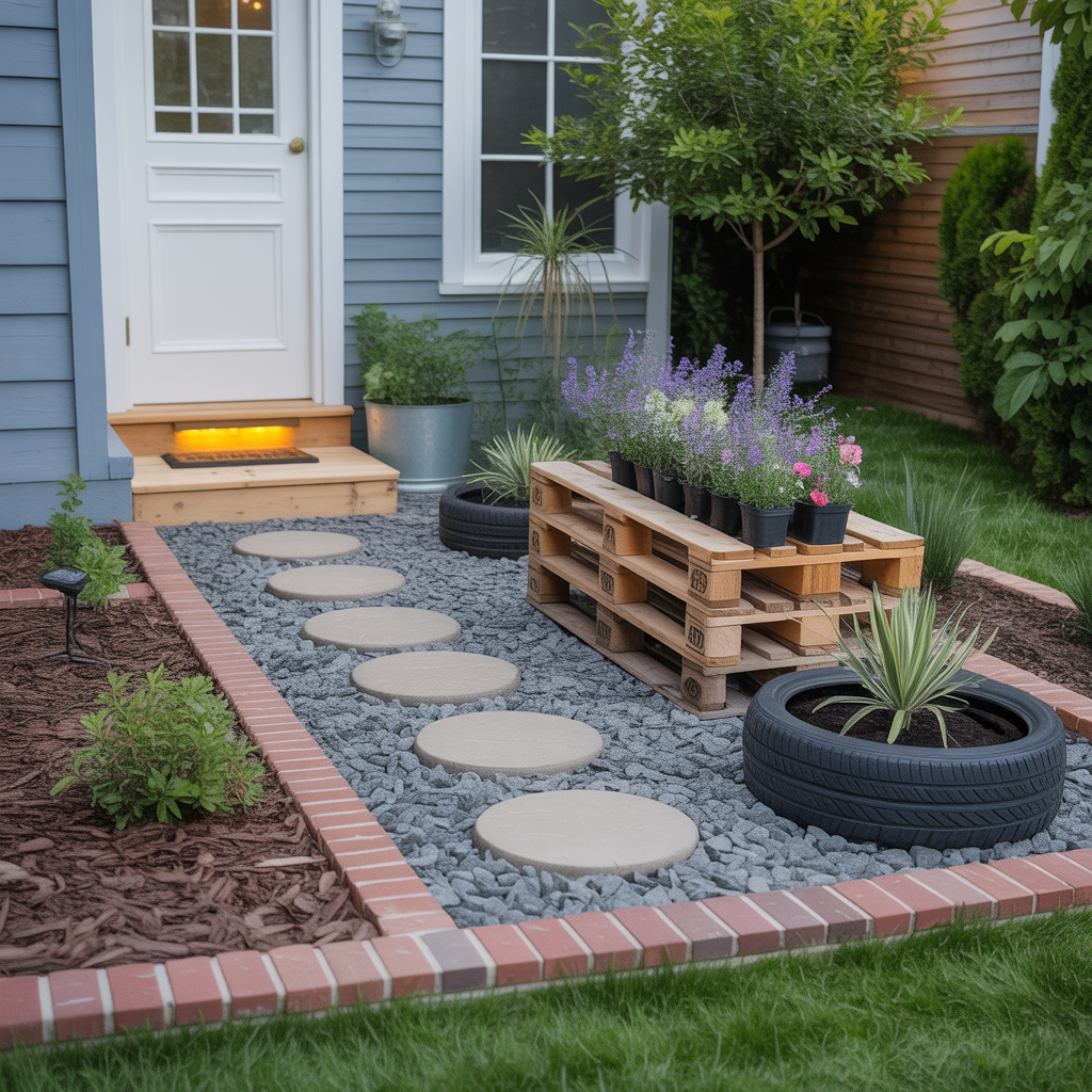 simple cheap front yard landscaping