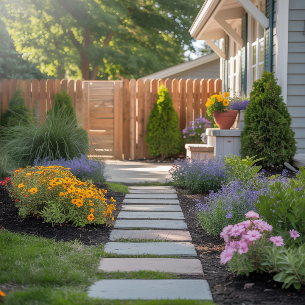 simple cheap front yard landscaping