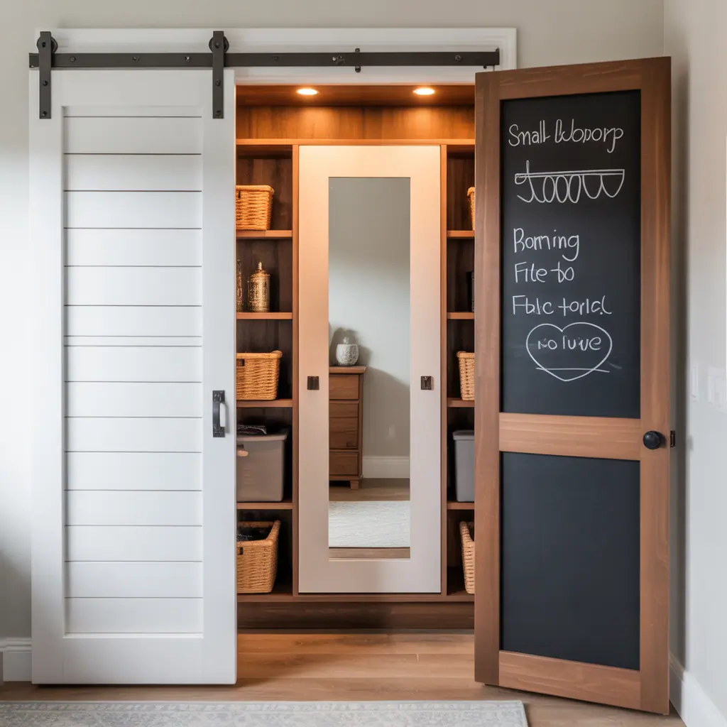 small closet door ideas
