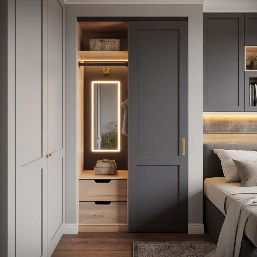 small closet door ideas