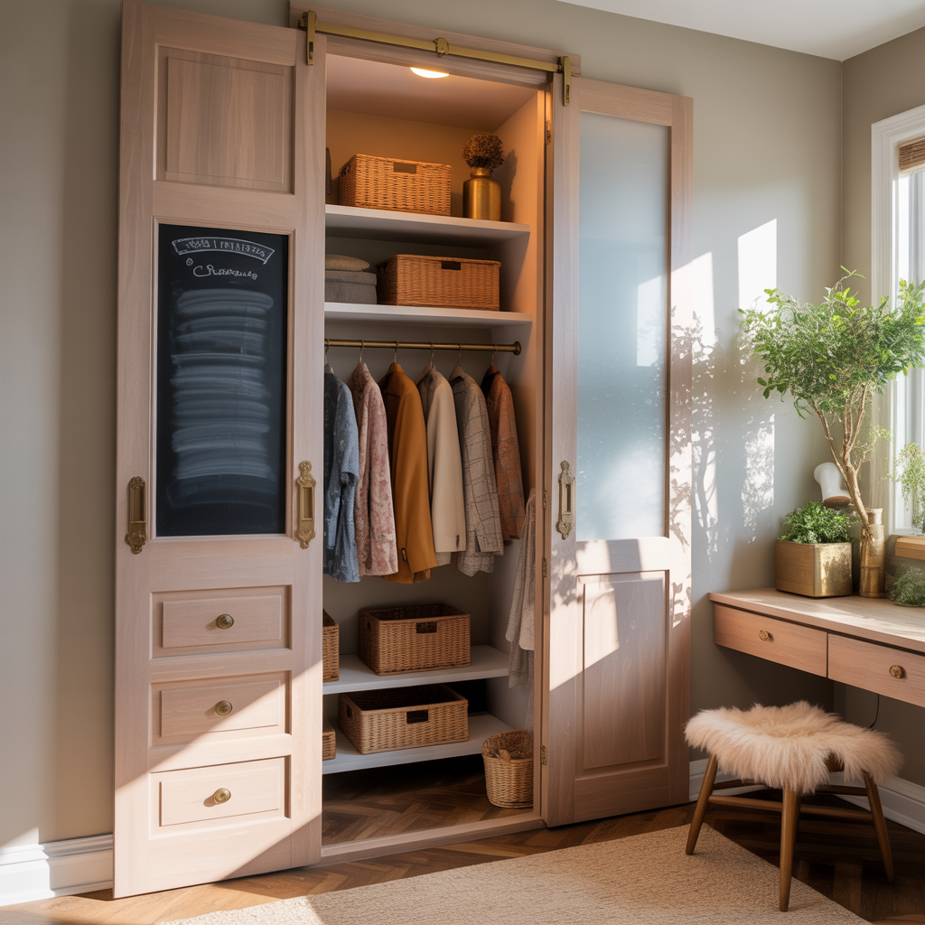 small closet door ideas