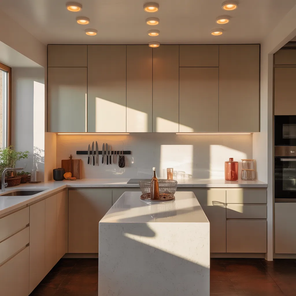 small kitchen recessed lighting