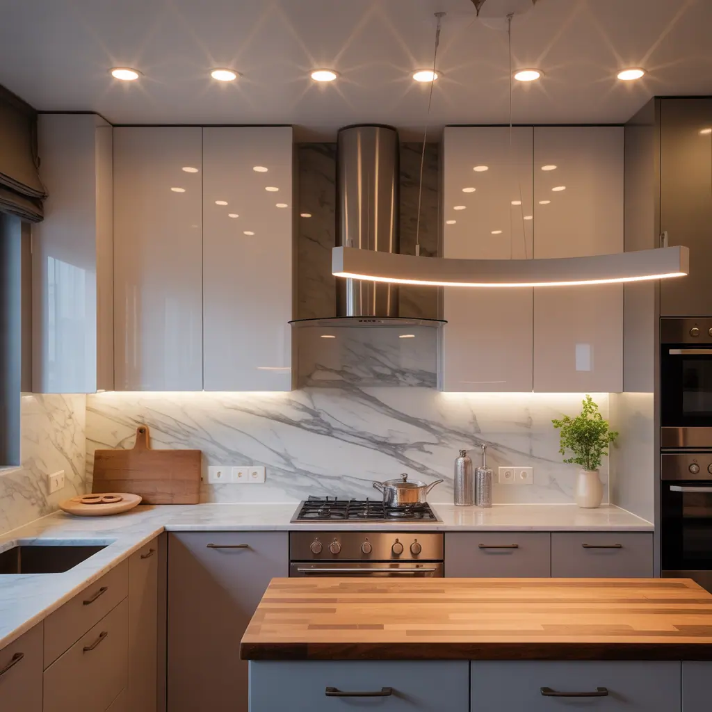 small kitchen recessed lighting