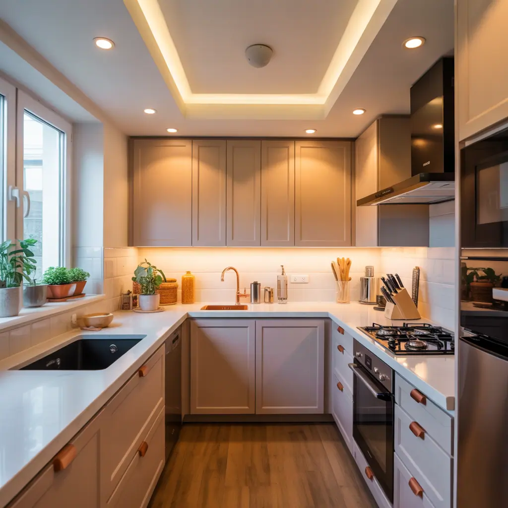 small kitchen recessed lighting