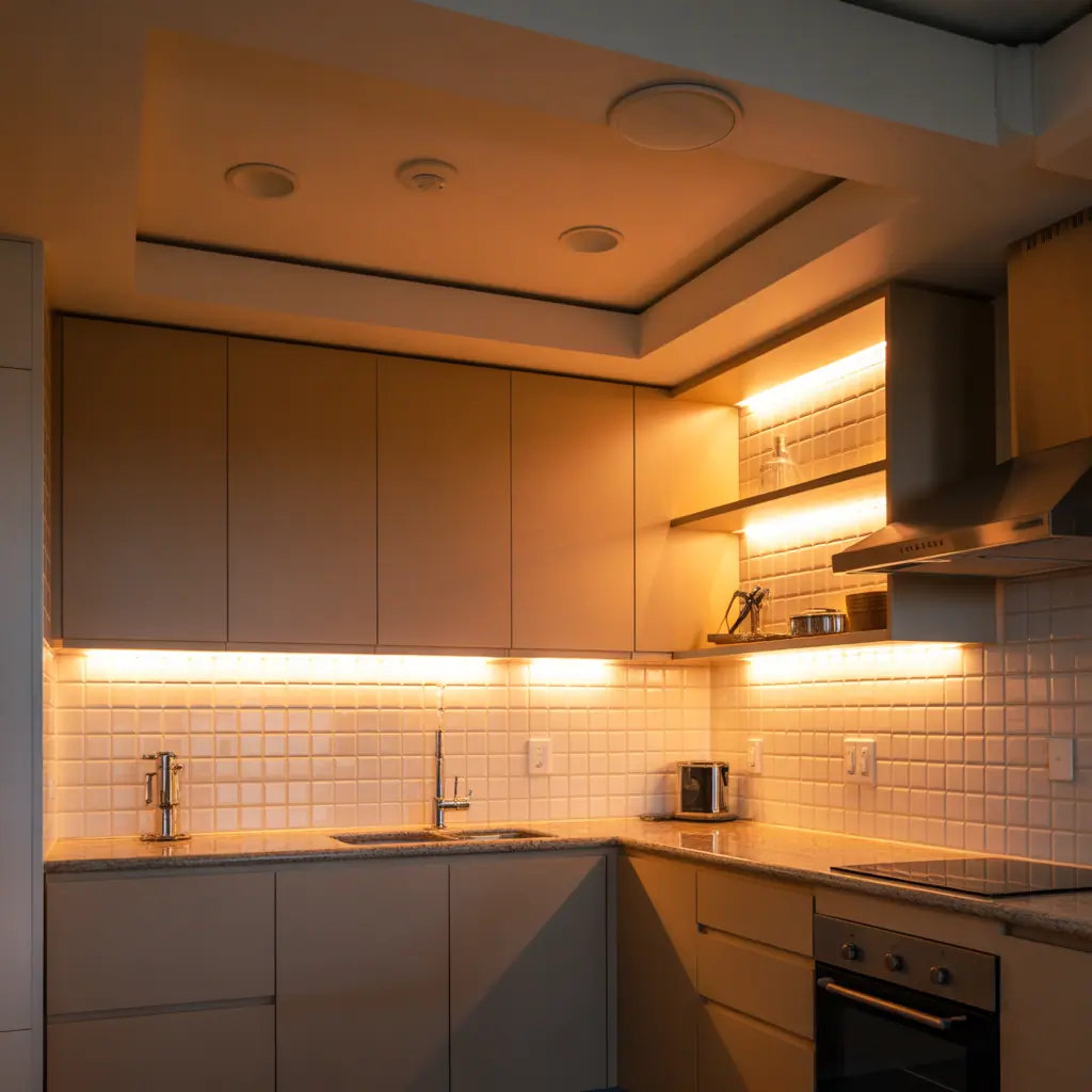 small kitchen recessed lighting