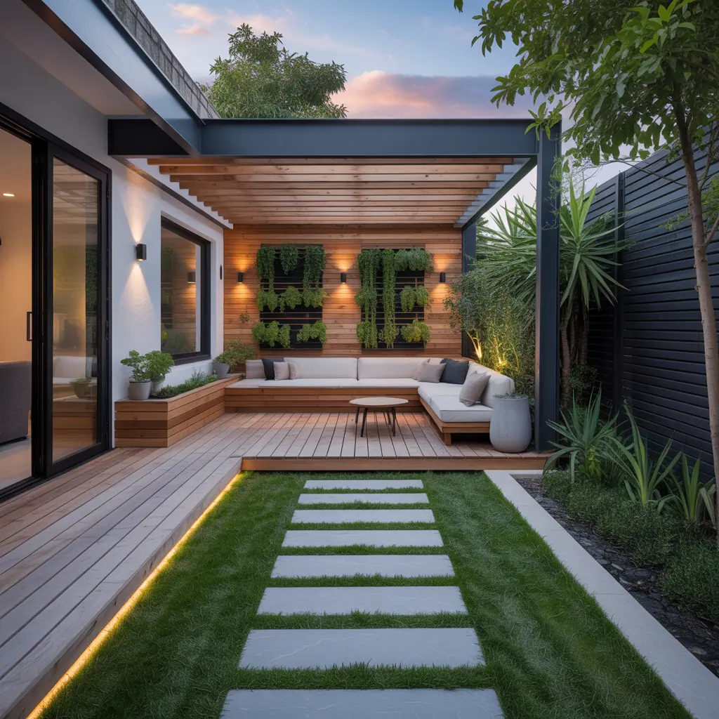 small modern outdoor gardens ideas