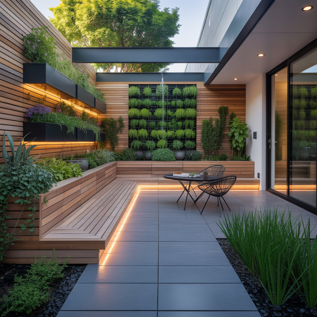 small modern outdoor gardens ideas