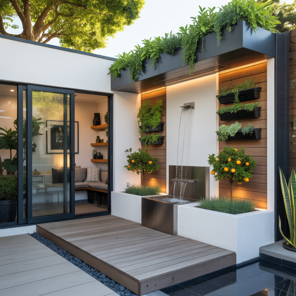 small modern outdoor gardens ideas