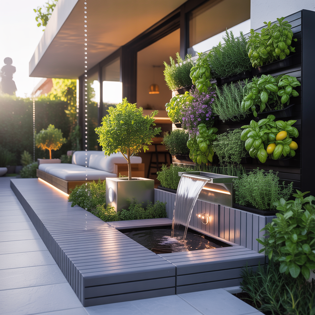 small modern outdoor gardens ideas