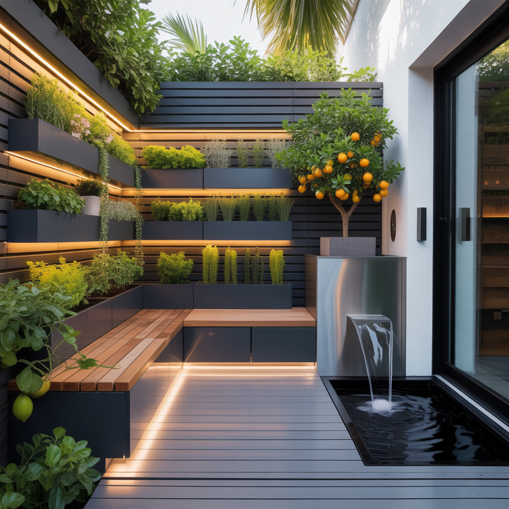 small modern outdoor gardens ideas