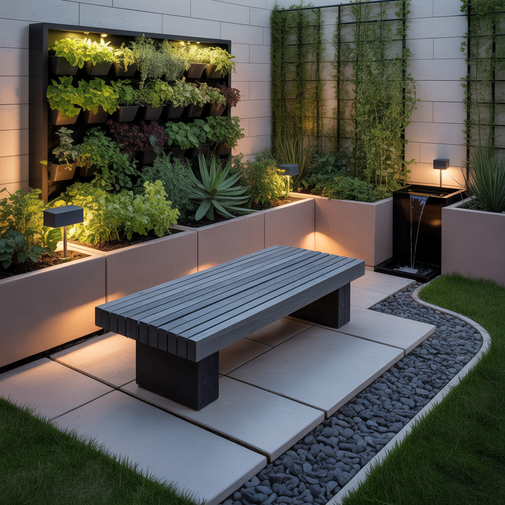 small modern outdoor gardens ideas