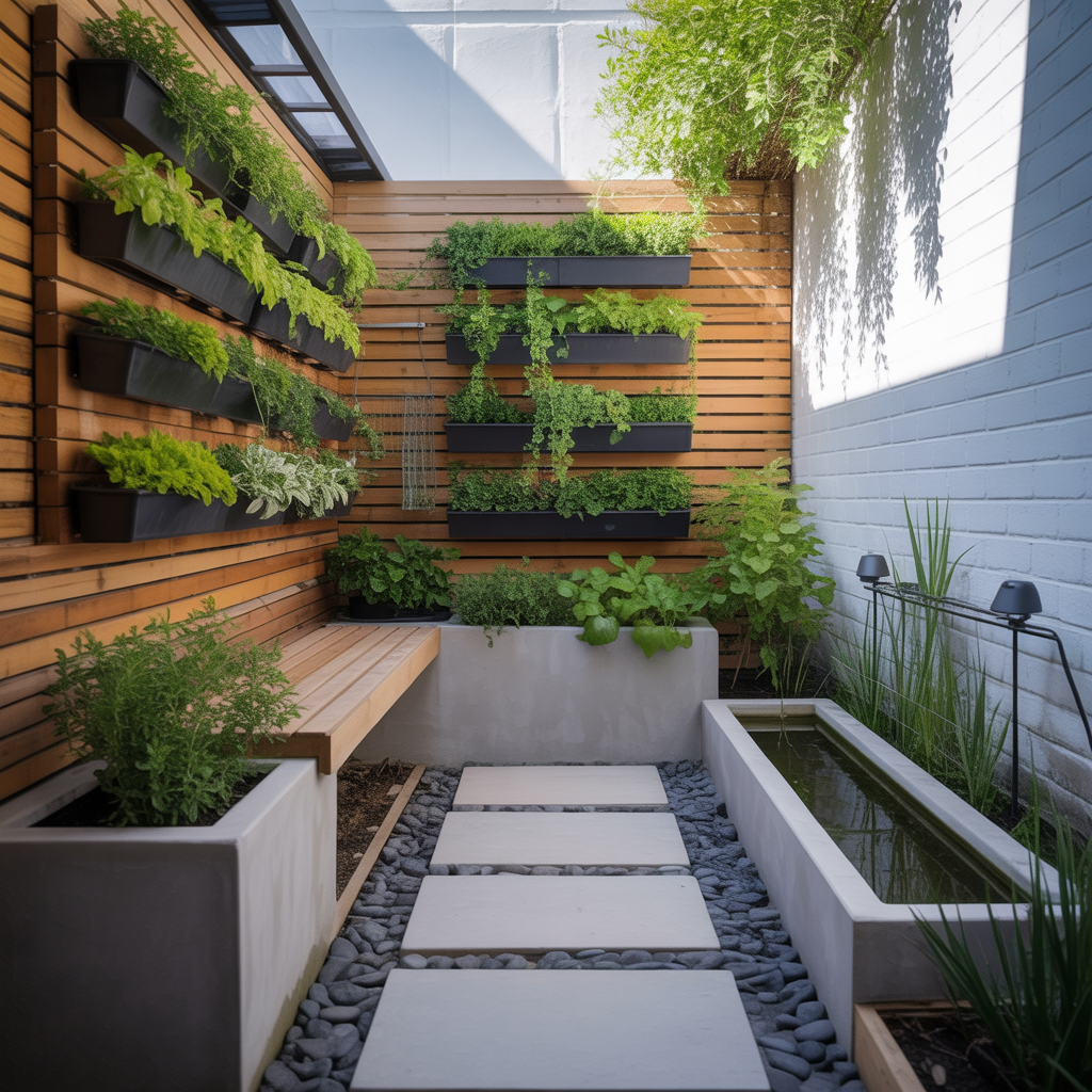 small modern outdoor gardens ideas