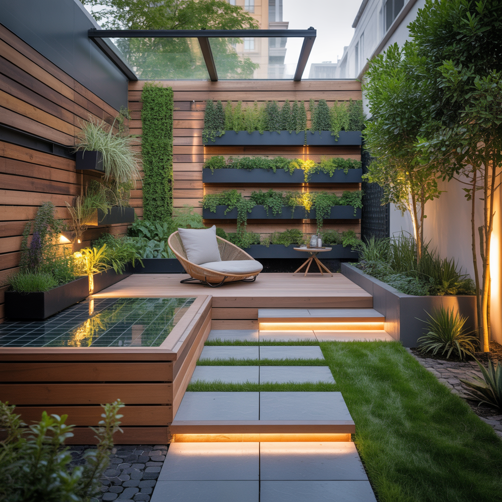 small modern outdoor gardens ideas