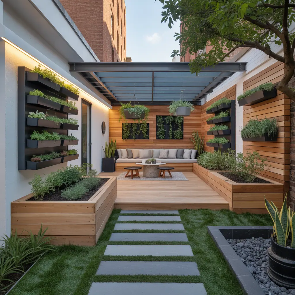 small modern outdoor gardens ideas