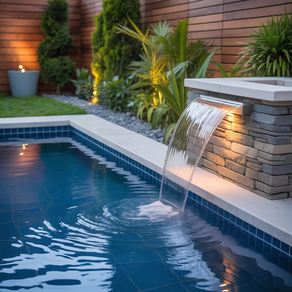 small pool water features ideas