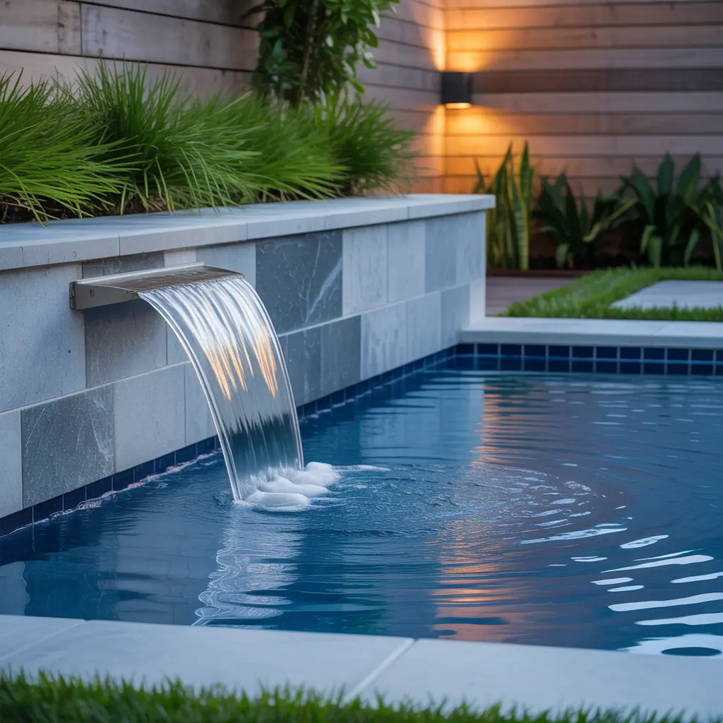 small pool water features ideas