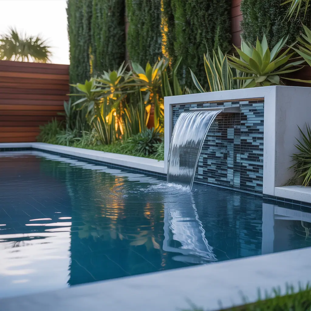 small pool water features ideas