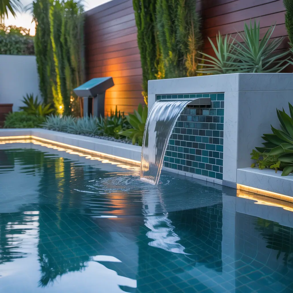 small pool water features ideas