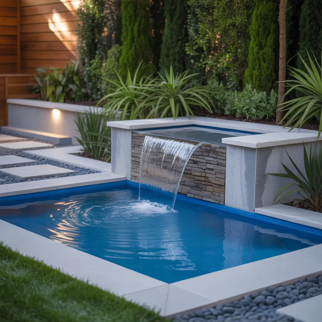 small pool water features ideas