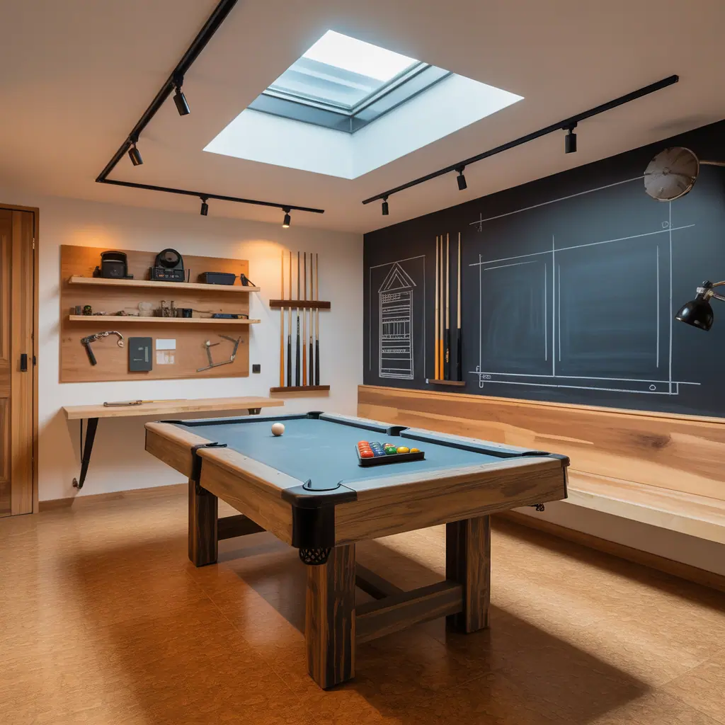 small room pool table room ideas