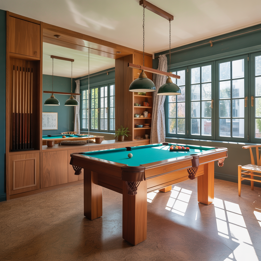 small room pool table room ideas