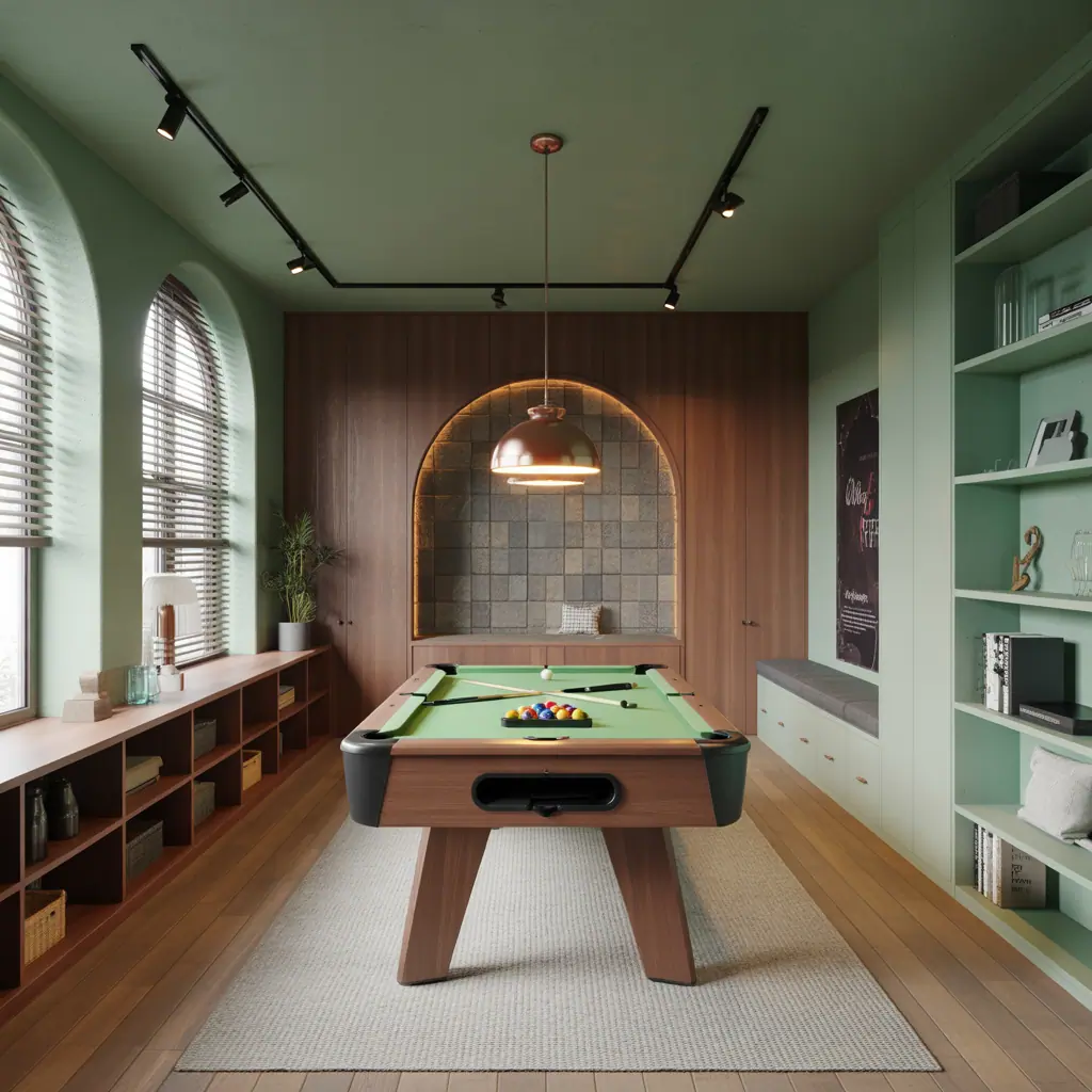 small room pool table room ideas